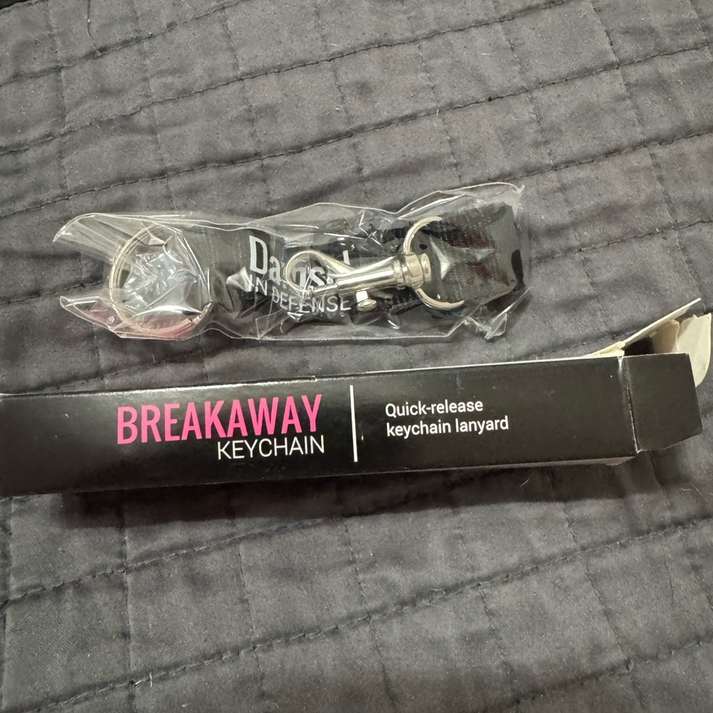 Damsel in Defense Black Breakaway Keychain